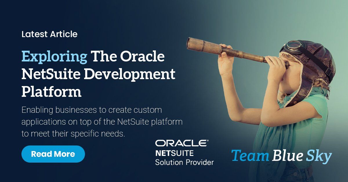 Exploring The Oracle NetSuite Development Platform TBS